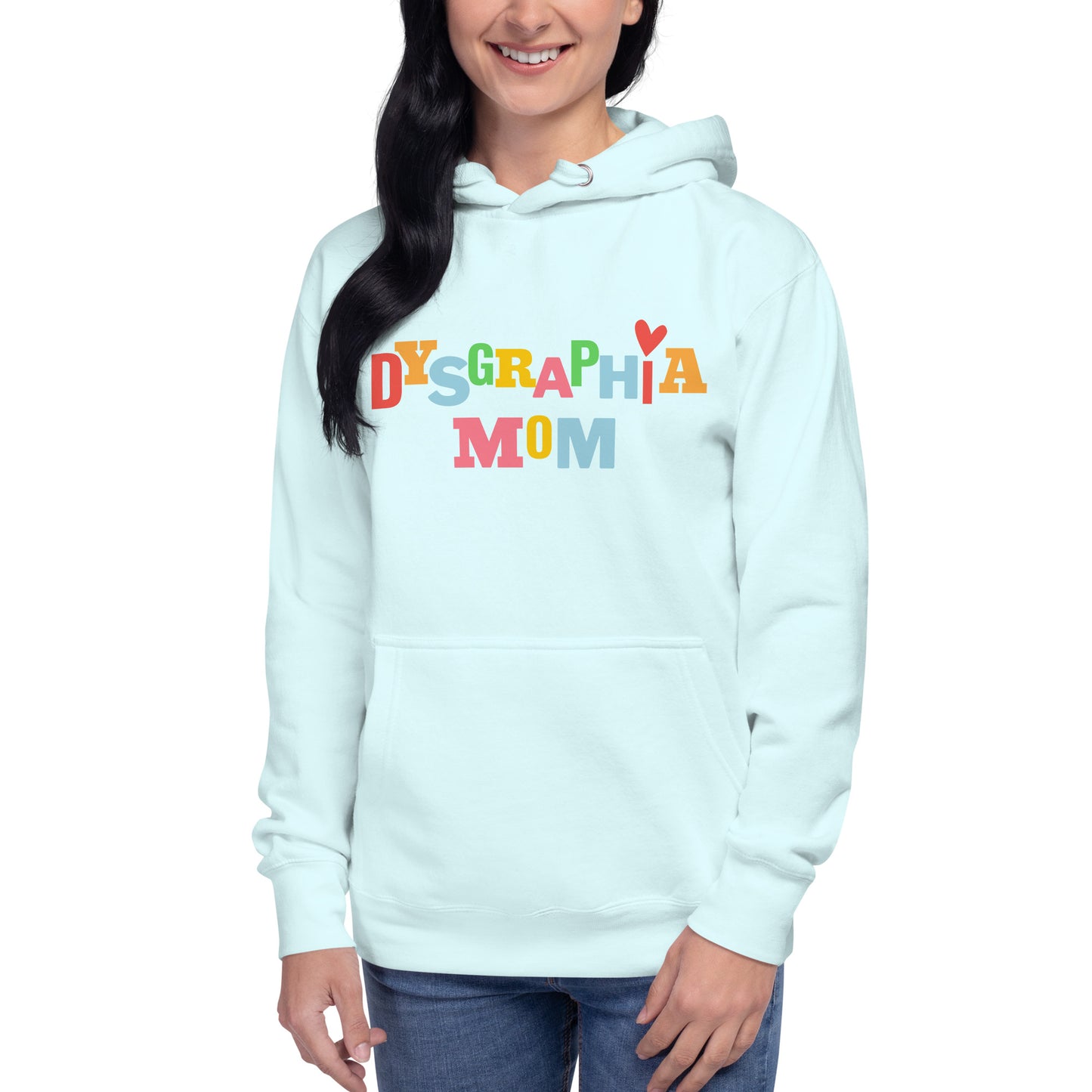 Dysgraphia Mom Fun Heart Hoodie
