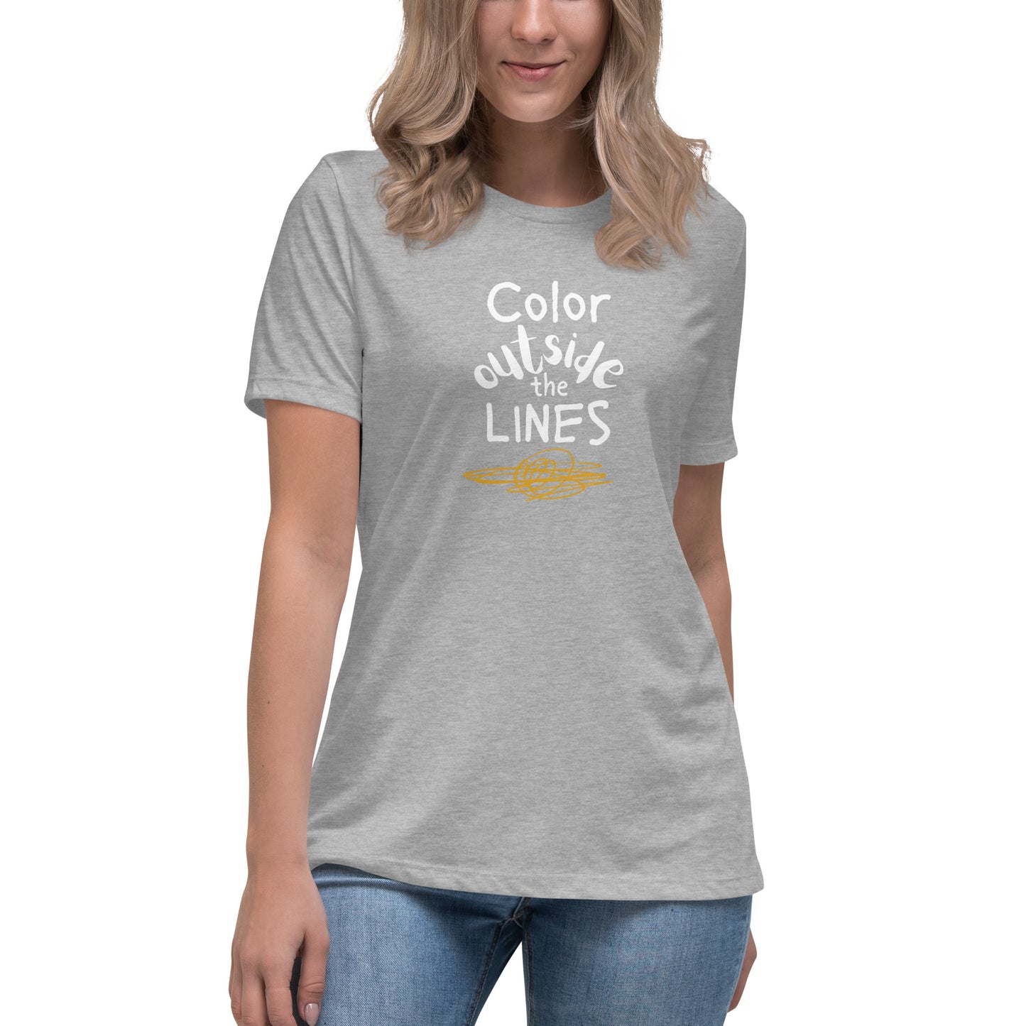 Color Outside the Lines Women's T-Shirt (light lettering) Multiple colors available