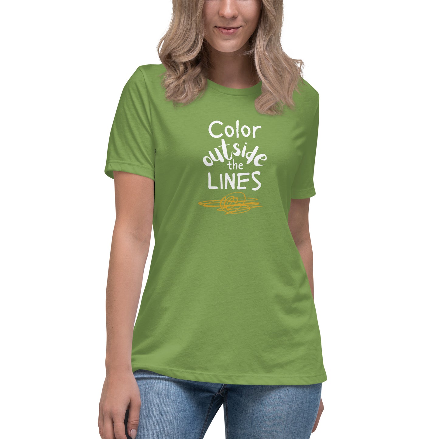 Color Outside the Lines Women's T-Shirt (light lettering) Multiple colors available