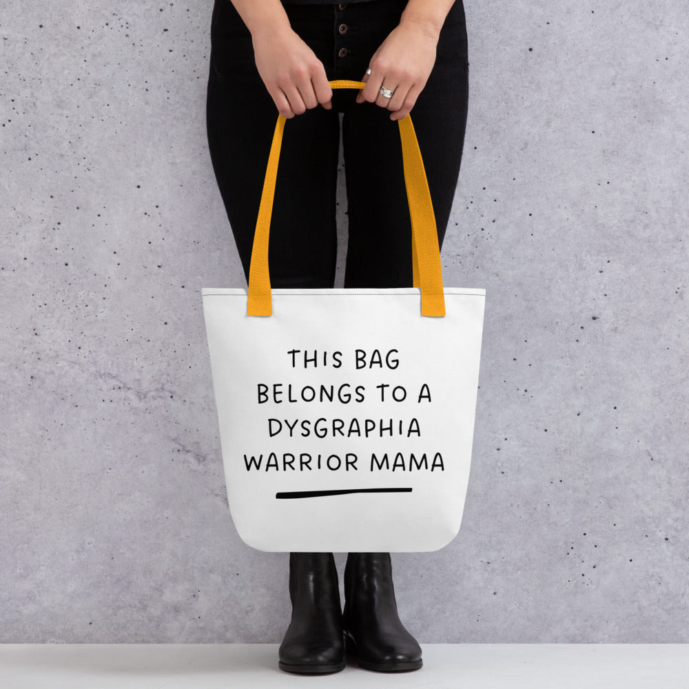 Dysgraphia Warrior Mama Tote bag