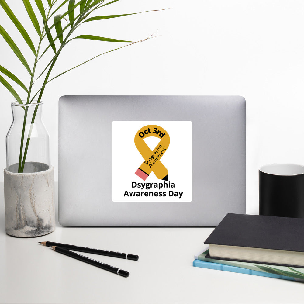 Dysgraphia Awareness Day stickers