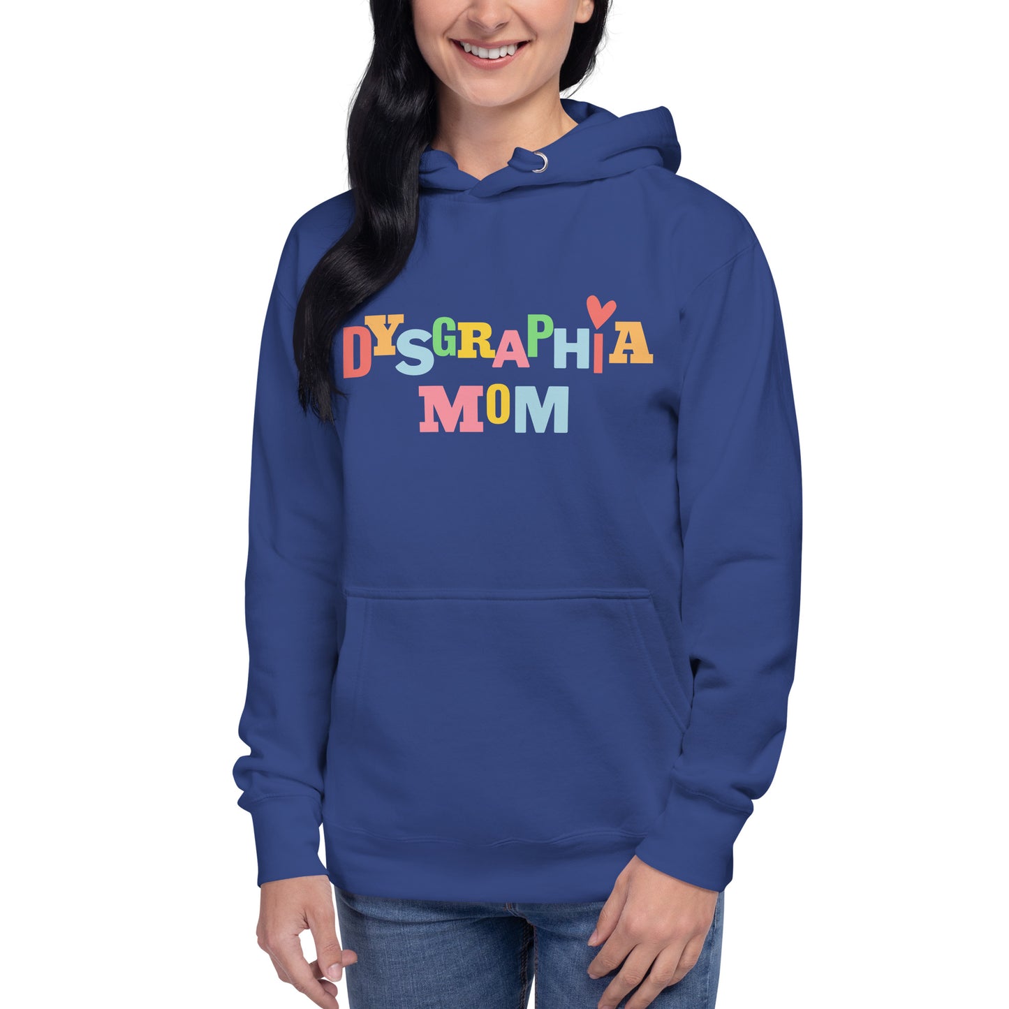 Dysgraphia Mom Fun Heart Hoodie