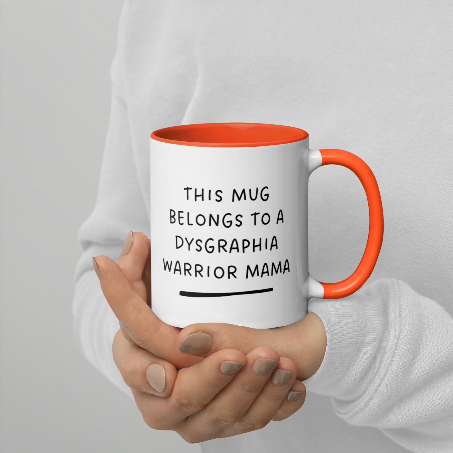 Dysgraphia Warrior Mug with Color Inside