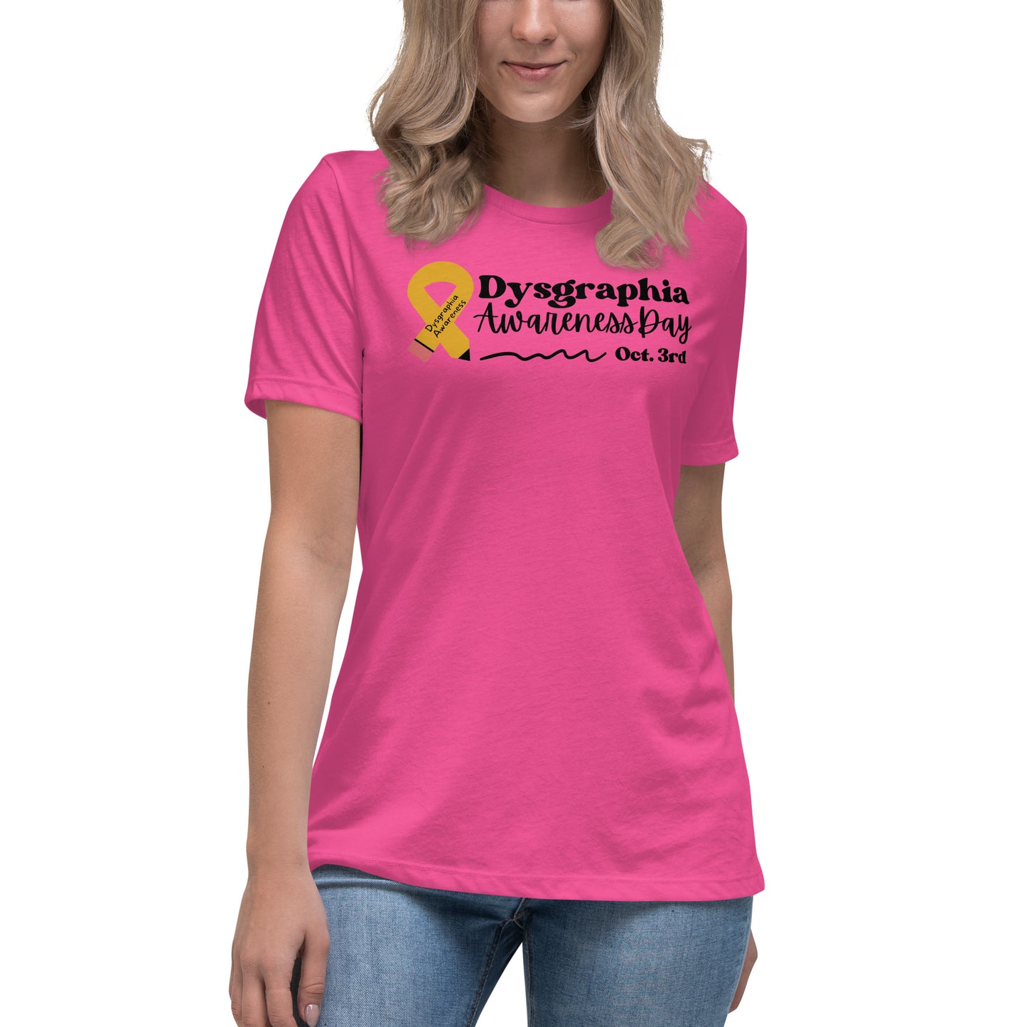 Official Dysgraphia Awareness Day T-shirt for Women